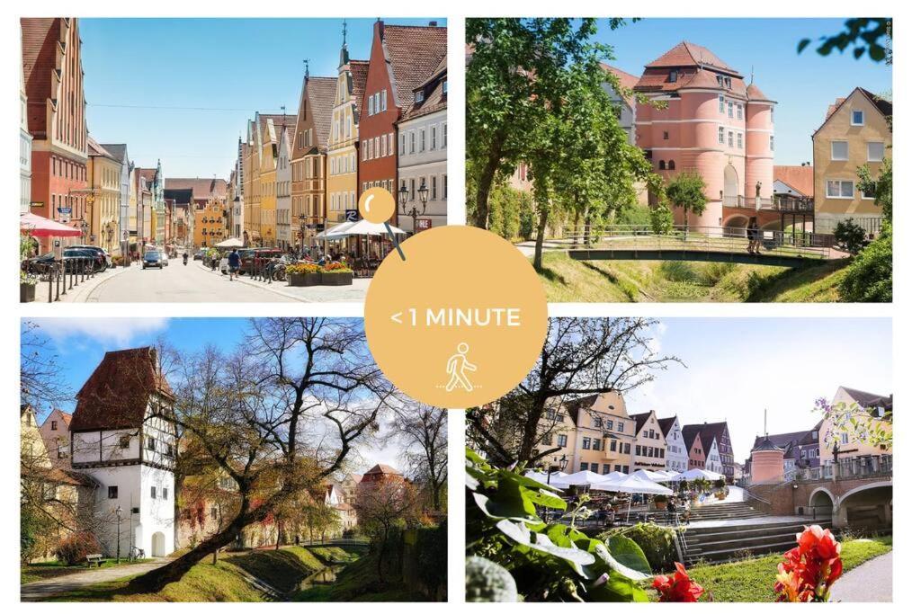 Stylisches Apartment Mit Terrasse In Der Altstadt Von Donauwörth Exterior foto
